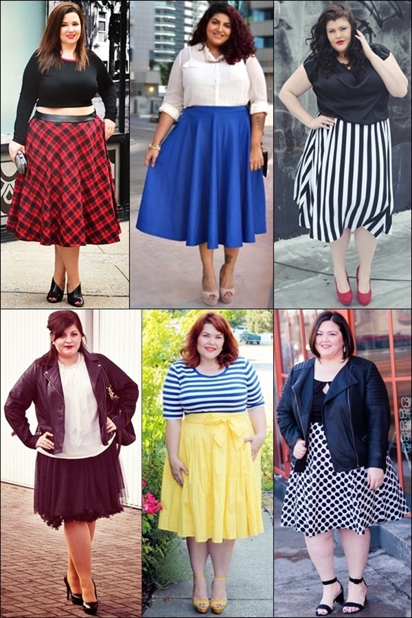 Plus Size Midi Skirt Fashion 2015