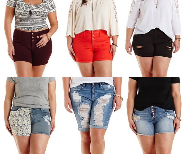 Crochet Cut-Off Denim Shorts