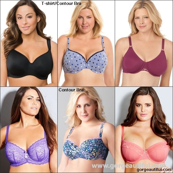 Plus Size T-Shirt and Contour Bra Designs