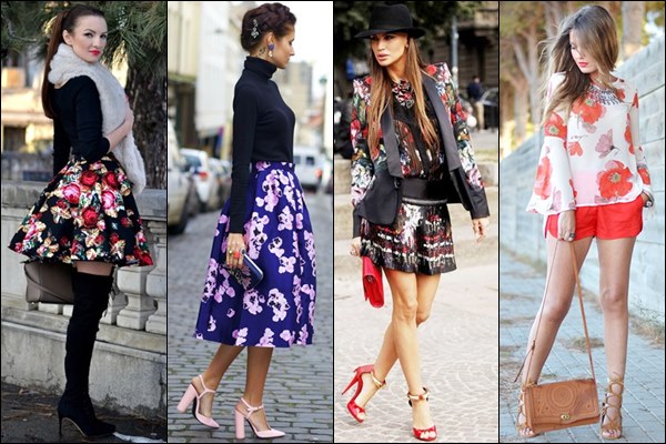 Romantic Look with Floral Print