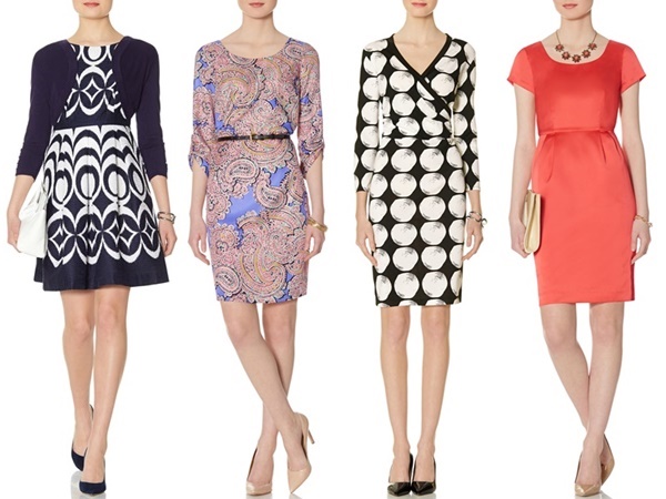 The Limited : Patterned Fit & Flare Dress