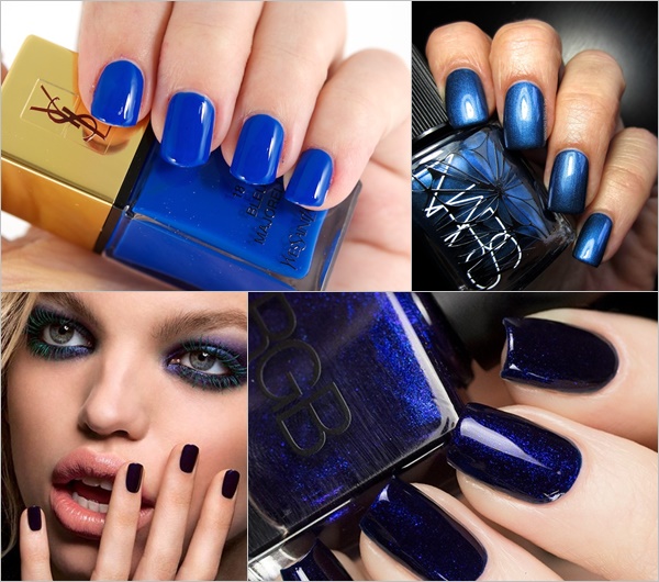 Spring Summer Nail Colors Trend - Blue Nautical