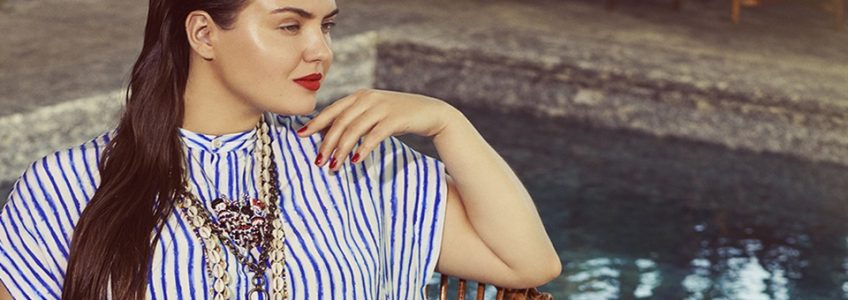 Stripe Prints for Plus Size Fashion Spring Summer Trend 2017