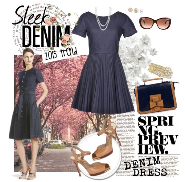 Summer 2015 Sleek Denim Dress