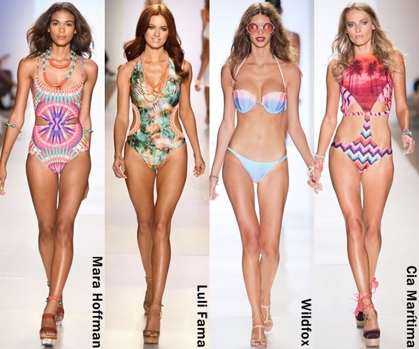 Vibrant Print Swimwear 2015 Trends