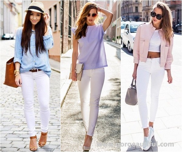 Ways to Wear White Skinny Jeans - Gorgeous & Beautiful