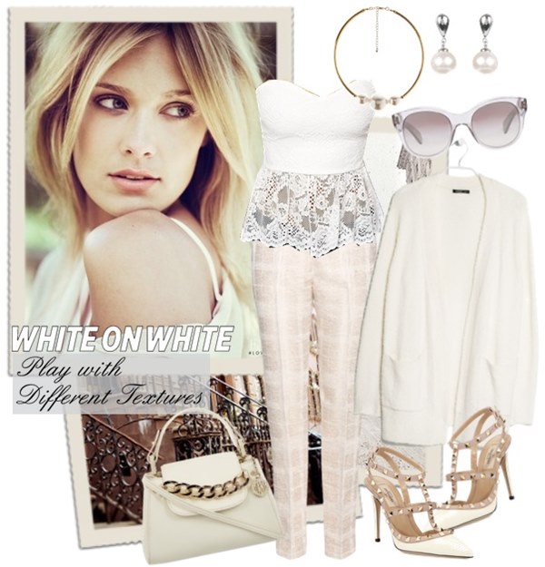 White on White Fashion Look